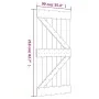 Puerta corredera con herrajes madera maciza de pino 90x210 cm by vidaXL, Doors - Ref: Foro24-3203024, Price: 196,26 €, Discou...