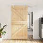 Schiebetür mit Beschlägen aus massivem Kiefernholz, 100 x 210 cm von vidaXL, Türen - Ref: Foro24-3203025, Preis: 238,25 €, Ra...