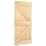 Schiebetür mit Beschlägen aus massivem Kiefernholz, 100 x 210 cm von vidaXL, Türen - Ref: Foro24-3203025, Preis: 238,25 €, Ra...