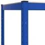 Corner shelf 5 levels plywood and blue steel by vidaXL, Industrial shelving - Ref: Foro24-152873, Price: 71,11 €, Discount: %