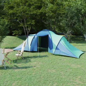 Blue and green 6 person tent by vidaXL, tents - Ref: Foro24-93184, Price: 112,36 €, Discount: %