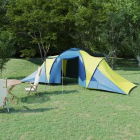 Tent 6 people blue and yellow by vidaXL, tents - Ref: Foro24-93185, Price: 118,82 €, Discount: %