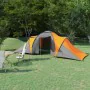 Tent for 6 people gray and orange fabric by vidaXL, tents - Ref: Foro24-93186, Price: 138,11 €, Discount: %