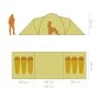 Tent for 6 people gray and orange fabric by vidaXL, tents - Ref: Foro24-93186, Price: 138,11 €, Discount: %