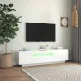 TV-Möbel mit LED-Leuchten in glänzendem Weiß 160x35x40 cm von vidaXL, TV-Möbel - Ref: Foro24-804433, Preis: 150,49 €, Rabatt: %