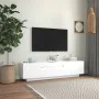 TV-Möbel mit LED-Leuchten weiß 160x35x40 cm von vidaXL, TV-Möbel - Ref: Foro24-804427, Preis: 105,22 €, Rabatt: %