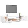 TV-Möbel mit LED-Leuchten weiß 160x35x40 cm von vidaXL, TV-Möbel - Ref: Foro24-804427, Preis: 105,22 €, Rabatt: %