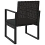 Gartenset mit Kissen 4-teilig aus schwarzem synthetischem Rattan von vidaXL, Outdoor-Sofas - Ref: Foro24-319199, Preis: 219,1...
