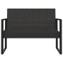 Garden set with cushions 4 pieces black synthetic rattan by vidaXL, Outdoor sofas - Ref: Foro24-319199, Price: 219,16 €, Disc...