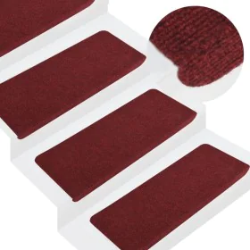 Self-adhesive stair mat 15pcs red 65x24.5x3.5cm by vidaXL, Stair mats - Ref: Foro24-343480, Price: 41,58 €, Discount: %
