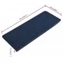 Self-adhesive stair mat 15pcs blue 65x24.5x3.5cm by vidaXL, Stair mats - Ref: Foro24-343481, Price: 39,00 €, Discount: %
