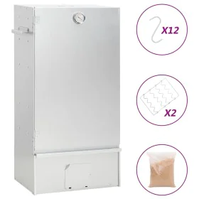 Hackschnitzel-Räucherofen aus verzinktem Stahl, 44,5 x 29 x 83 cm von vidaXL, Grillen - Ref: Foro24-364746, Preis: 157,30 €, ...