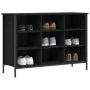Black engineered wood shoe rack 100x35x70 cm by vidaXL, Shoe racks and shoe organizers - Ref: Foro24-831843, Price: 74,39 €, ...