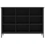 Black engineered wood shoe rack 100x35x70 cm by vidaXL, Shoe racks and shoe organizers - Ref: Foro24-831843, Price: 74,39 €, ...