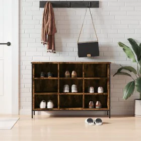 Engineered wood smoked oak shoerack 100x35x70 cm by vidaXL, Shoe racks and shoe organizers - Ref: Foro24-831845, Price: 72,48...