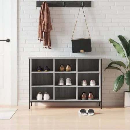 Sonoma gray engineered wood shoe rack 100x35x70 cm by vidaXL, Shoe racks and shoe organizers - Ref: Foro24-831846, Price: 74,...