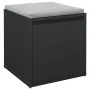 Cajón taburete madera de ingeniería negro 40,5x40x40 cm de vidaXL, Cestas para almacenaje - Ref: Foro24-808775, Precio: 46,21...