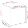 Cajón taburete madera de ingeniería negro 40,5x40x40 cm de vidaXL, Cestas para almacenaje - Ref: Foro24-808775, Precio: 46,21...
