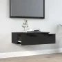 Armario de pared madera de ingeniería negro 68x30x20 cm de vidaXL, Estantes y estanterías - Ref: Foro24-811395, Precio: 65,92...