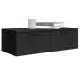 Armario de pared madera de ingeniería negro 68x30x20 cm de vidaXL, Estantes y estanterías - Ref: Foro24-811395, Precio: 65,92...