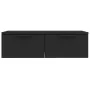 Armario de pared madera de ingeniería negro 68x30x20 cm de vidaXL, Estantes y estanterías - Ref: Foro24-811395, Precio: 65,92...