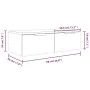 Armario de pared madera de ingeniería negro 68x30x20 cm de vidaXL, Estantes y estanterías - Ref: Foro24-811395, Precio: 65,92...