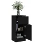 Black plywood sideboard 30x30x70 cm by vidaXL, Sideboards - Ref: Foro24-811118, Price: 110,16 €, Discount: %