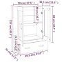 Schwarzes Sideboard aus Holzwerkstoff, 70 x 31 x 115 cm von vidaXL, Sideboards - Ref: Foro24-812556, Preis: 86,26 €, Rabatt: %