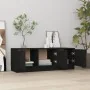 Black plywood TV cabinet 102x35x36.5 cm by vidaXL, TV Furniture - Ref: Foro24-811359, Price: 79,64 €, Discount: %