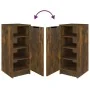 Smoked oak engineered wood shoe rack furniture 30x35x70 cm by vidaXL, Shoe racks and shoe organizers - Ref: Foro24-817099, Pr...