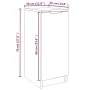Zapatero madera de ingeniería negro 30x35x70 cm de vidaXL, Zapateros y organizadores de calzado - Ref: Foro24-811413, Precio:...