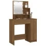Tocador con LED roble marrón 86,5x35x136 cm de vidaXL, Tocadores para dormitorios - Ref: Foro24-820486, Precio: 97,45 €, Desc...