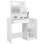 Dresser with white LED lights 86.5x35x136 cm by vidaXL, Bedroom Dressers - Ref: Foro24-808810, Price: 108,19 €, Discount: %