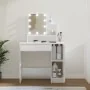 Tocador con LED blanco brillante 86,5x35x136 cm de vidaXL, Tocadores para dormitorios - Ref: Foro24-808816, Precio: 100,74 €,...