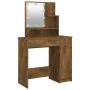 Tocador con LED color roble ahumado 86,5x35x136 cm de vidaXL, Tocadores para dormitorios - Ref: Foro24-820484, Precio: 85,95 ...