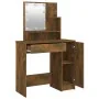 Tocador con LED color roble ahumado 86,5x35x136 cm de vidaXL, Tocadores para dormitorios - Ref: Foro24-820484, Precio: 85,95 ...