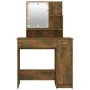 Tocador con LED color roble ahumado 86,5x35x136 cm de vidaXL, Tocadores para dormitorios - Ref: Foro24-820484, Precio: 85,95 ...