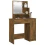 Tocador con LED color roble ahumado 86,5x35x136 cm de vidaXL, Tocadores para dormitorios - Ref: Foro24-820484, Precio: 85,95 ...