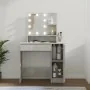 Concrete gray LED dressing table 86.5x35x136 cm by vidaXL, Bedroom Dressers - Ref: Foro24-808814, Price: 100,48 €, Discount: %