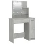 Concrete gray LED dressing table 86.5x35x136 cm by vidaXL, Bedroom Dressers - Ref: Foro24-808814, Price: 100,48 €, Discount: %