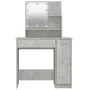 Concrete gray LED dressing table 86.5x35x136 cm by vidaXL, Bedroom Dressers - Ref: Foro24-808814, Price: 100,48 €, Discount: %