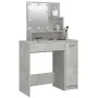 Concrete gray LED dressing table 86.5x35x136 cm by vidaXL, Bedroom Dressers - Ref: Foro24-808814, Price: 100,48 €, Discount: %