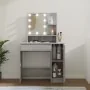 Tocador con LED gris sonoma 86,5x35x136 cm de vidaXL, Tocadores para dormitorios - Ref: Foro24-820485, Precio: 94,68 €, Descu...