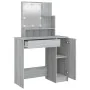 Sonoma grauer LED-Schminktisch 86,5x35x136 cm von vidaXL, Schlafzimmerkommoden - Ref: Foro24-820485, Preis: 94,62 €, Rabatt: %