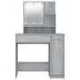 Sonoma grauer LED-Schminktisch 86,5x35x136 cm von vidaXL, Schlafzimmerkommoden - Ref: Foro24-820485, Preis: 94,62 €, Rabatt: %
