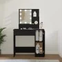 Dressing table with LED black 86.5x35x136 cm by vidaXL, Bedroom Dressers - Ref: Foro24-808811, Price: 90,76 €, Discount: %