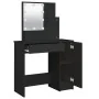 Dressing table with LED black 86.5x35x136 cm by vidaXL, Bedroom Dressers - Ref: Foro24-808811, Price: 90,76 €, Discount: %