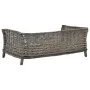 Dog basket with natural gray willow cushion 90x54x35 cm by vidaXL, Beds for dogs - Ref: Foro24-170776, Price: 120,25 €, Disco...