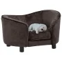 Sofá para perro felpa marrón 69x49x40 cm by vidaXL, Beds for dogs - Ref: Foro24-170942, Price: 112,08 €, Discount: %
