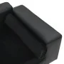 Black plush and synthetic leather dog sofa 81x43x31 cm by vidaXL, Beds for dogs - Ref: Foro24-170954, Price: 81,38 €, Discoun...